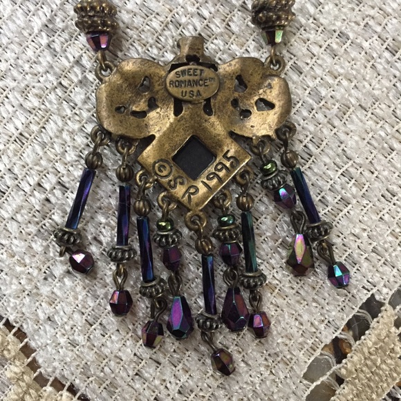 Vintage 1995 Sweet Romance Crystal Necklace - Picture 2 of 8